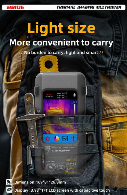 BSIDE SH7 Touch Thermal Imaging Multimeter with IR Camera,320*320 Resolution 20000 counts High Accuracy Voltage Test Pro Ai-TechWorld 