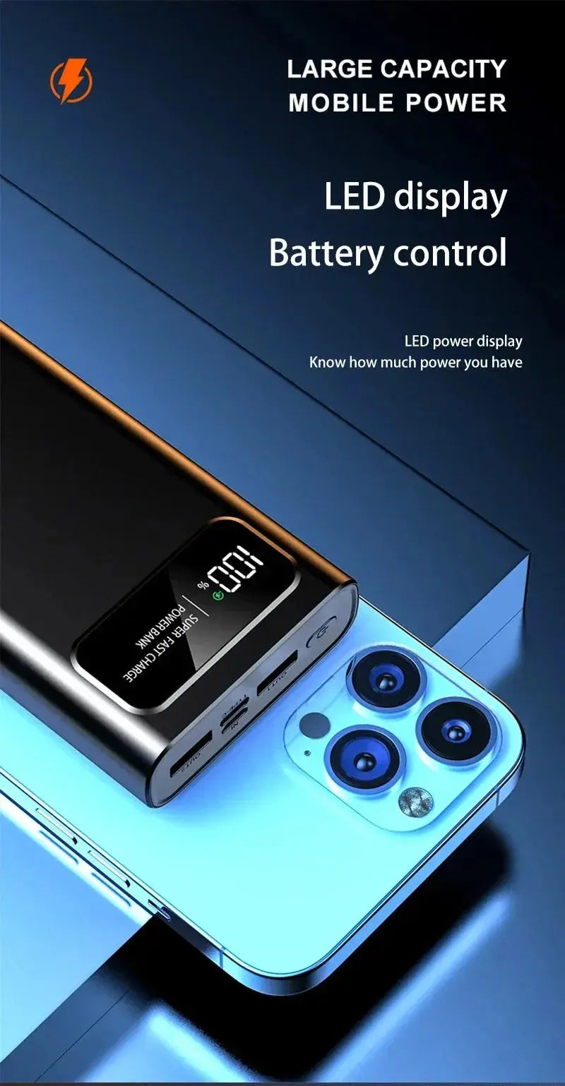 140W Power Bank  Super Fast Charging Battery High Capacity Digital Display 100000mAh Power Bank For Iphone Samsung Xiaomi Tablet Ai-TechWorld 