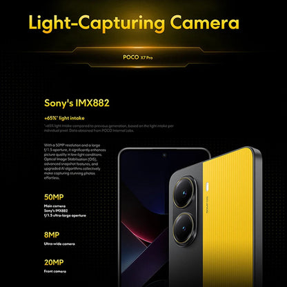 【Brand+】POCO X7 Pro Smartphone Dimensity 8400-Ultra 6000mAh 90W HyperCharge 6.67" AMOLED display NFC Xiaomi HyperOS 2 Ai-TechWorld 