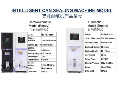 New Technique 5S Intelligent Can Sealing Machine Automatic Lifting And Lowering Non Rotary Plastic PET Tin Jar Beer Cans Seamer Ai-TechWorld 