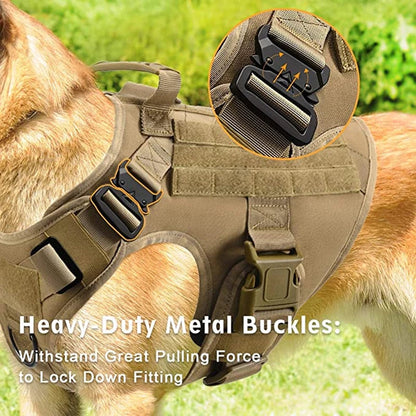 Tactical Military Vest Pet German Shepherd Golden Retriever Tactical  Training Dog Harness and Leash Set For All Breeds Dogs Ai-TechWorld 