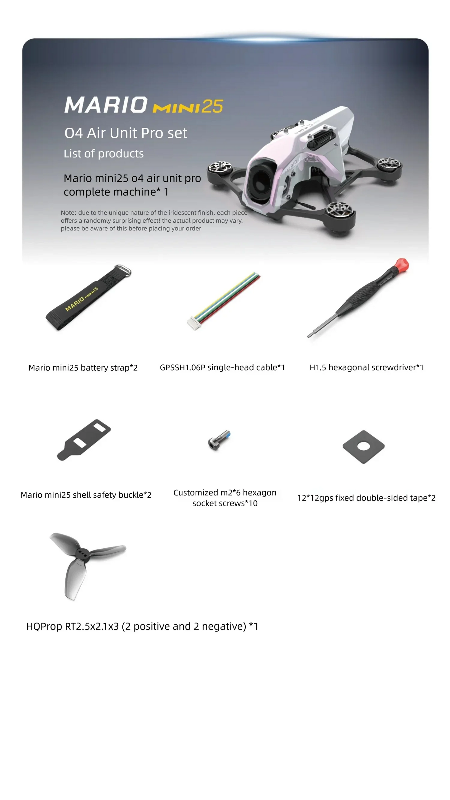 Speedybee Mario Mini 25 Mini25 2.4Ghz 3S FPV Drone (F435 AIO FC and OX32bit 25A 4in1 ESC) Ai-TechWorld 