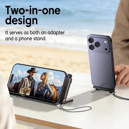 1/2/3PCS Type C Phone Charging Bracket Adapter 240W Fast Charging OTG Type-C Male to USB-C Female Converter With foldable Holder Ai-TechWorld   ai-techworld