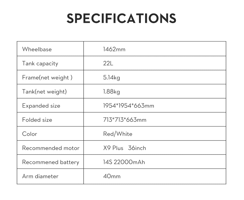 EFT E420P 20L 20kg Agricultural spray frame kit four-axis Folding Quadcopter with Hobbywing X9 plus power system Ai-TechWorld 