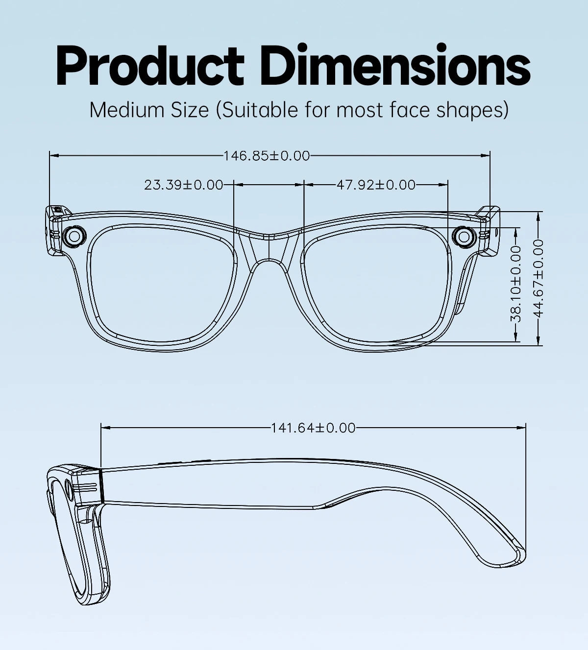 AI Smart Glasses 5 Million Pixels Recording Videos Photo Recognition Answer Translation 290mAh IP66 Waterproof Bluetooth Glasses Ai-TechWorld 