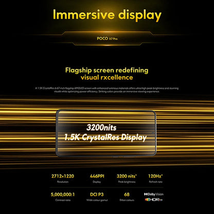 【Brand+】POCO X7 Pro Smartphone Dimensity 8400-Ultra 6000mAh 90W HyperCharge 6.67" AMOLED display NFC Xiaomi HyperOS 2 Ai-TechWorld 
