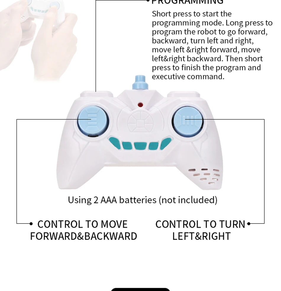 RC Robot 2.4G Radio Remote Control With Sound Watch Gesture Induction Sensor Intelligent Robot Car Model Kid Electronic Toy Gift Ai-TechWorld 