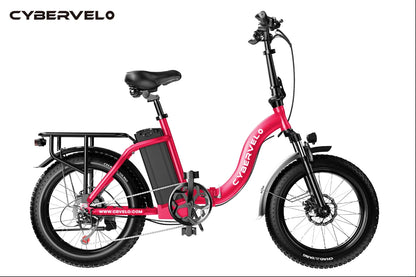 1000W Folding Electric Bike,48V 20.8AH Removable Battery EBike,30+MPH,80 Miles Max Range Electric Bike for Adults, 20" Fat Tire Ai-TechWorld 