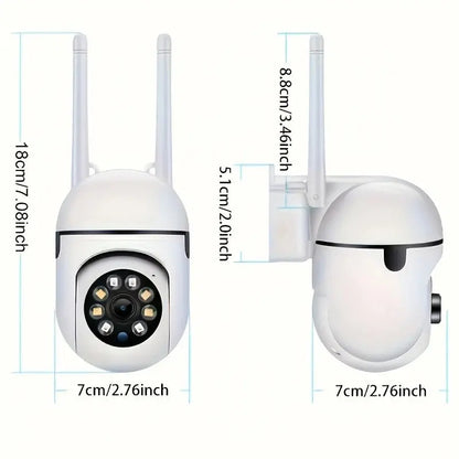 2PC Ease Life APP Wireless 1080P HD Indoor/Outdoor WiFi Security Camera, Color Night Vision, 2-Way Audio, 360° Pan/Tilt/Zoom, Mo Ai-TechWorld 