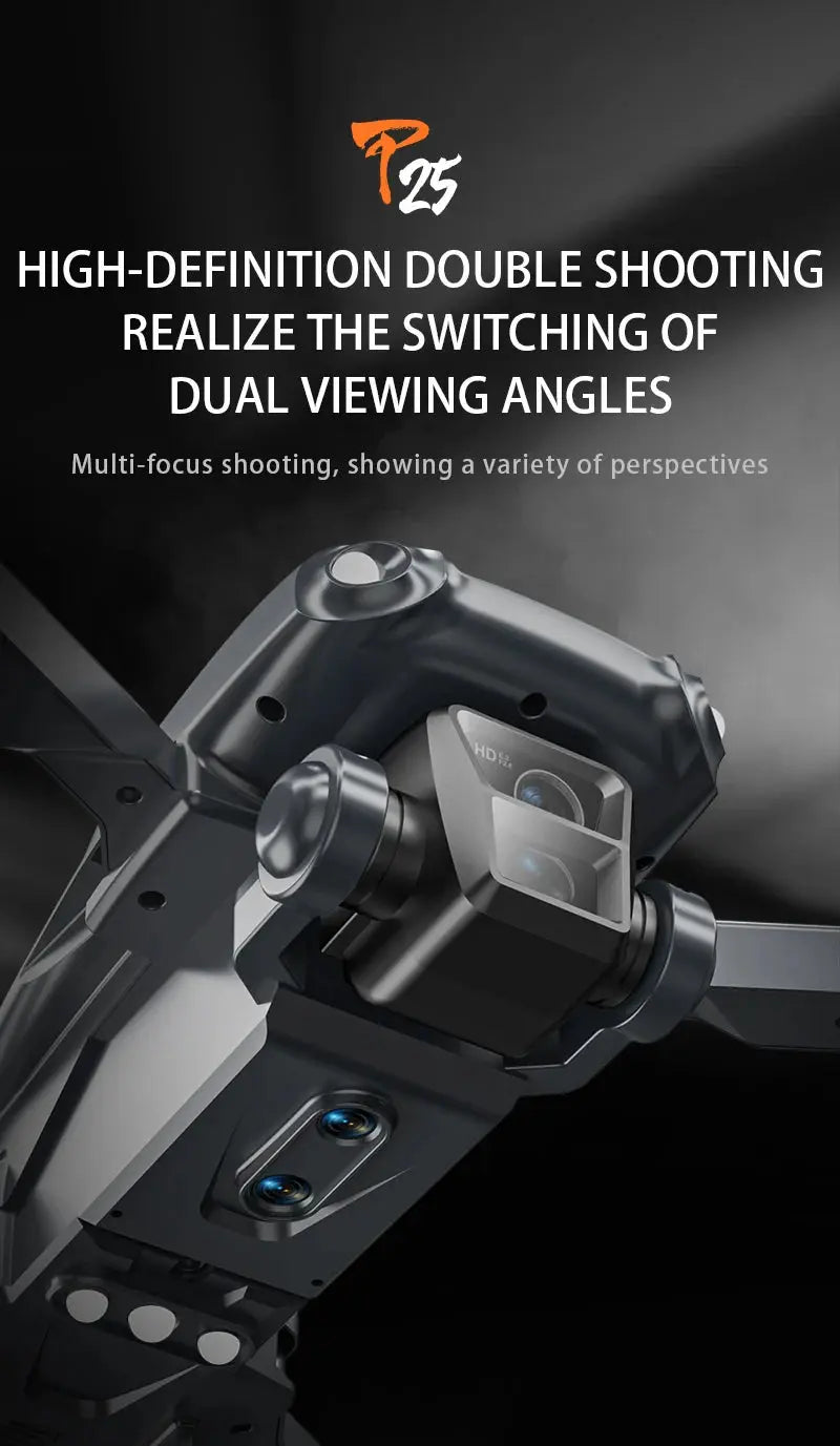 KBDFA P25 Drone 4K 8K HD Camera Aerial Photography Foldable RC Quadcopter Obstacle Avoidance Mini UAV Remote Control Toys Ai-TechWorld 