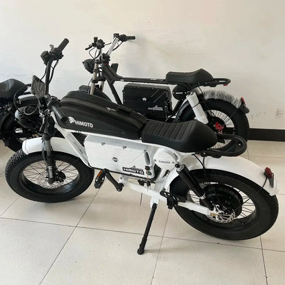 Ebike ZPW Black Warrior 3000W 60V 45AH Camping Motorcycle, Adult Electric Bike 20 Inch Fat Tire Electric Bike Ai-TechWorld 