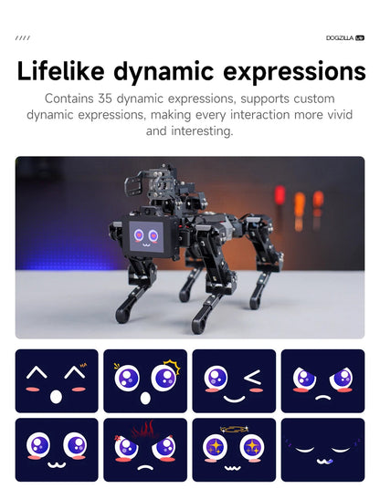 Yahboom DOGZILLA-Lite Quadruped Bionic Robot Dog AI Vision Large Model Intelligent Programming Electronic Kit for Raspberry Pi Ai-TechWorld 