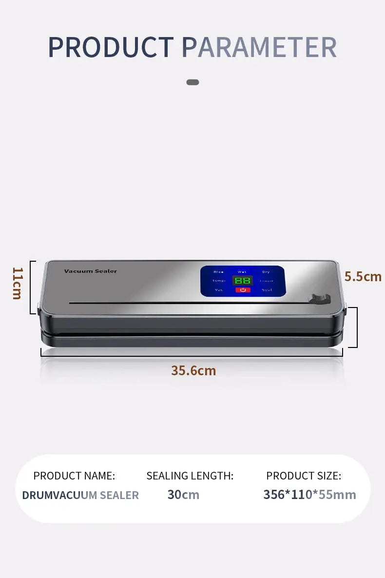 Wireless Portable Charging Vacuum Sealing Machine With Multi Package Vacuum Touch Button And Sealed Countdown Display Ai-TechWorld 