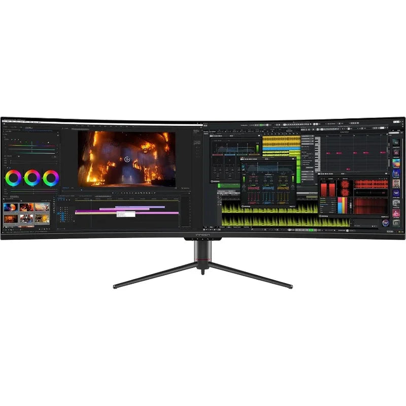 49" Curved Gaming Monitor 144Hz Ultrawide 32:9 WDFHD 3840 x 1080P, R1800, 99% sRGB, HDR400, USB Type C, DisplayPort, HDMI Ai-TechWorld 
