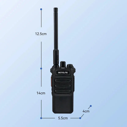 Retevis RT86 10W Walkie Talkie Professional Two Way Radio Long Range Walkie Talkie UHF Communication radio for Outdoor Business Ai-TechWorld 