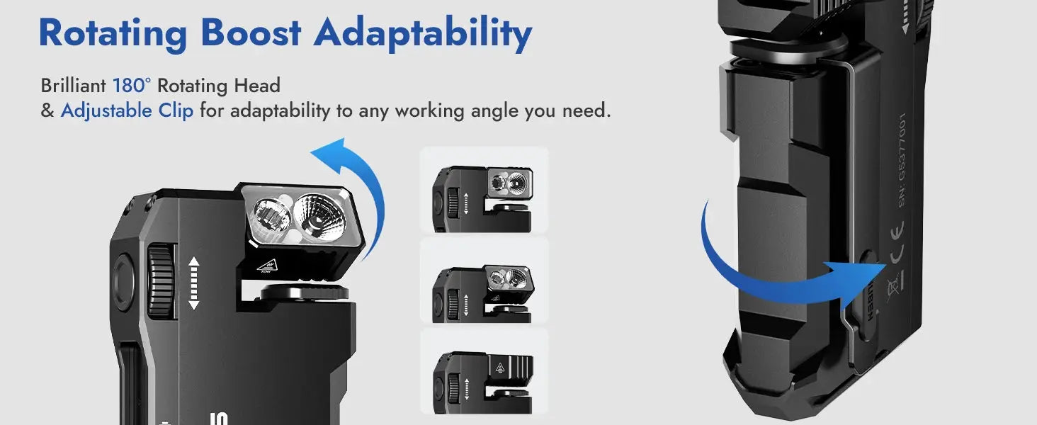 WUBEN G5 Rechargeable EDC Flashlight, 400 Lumens Dual Light Sources Mini Flashlight with RGB Light, Portable Pocket Flashlights Ai-TechWorld 