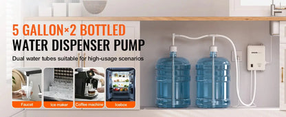 SucceBuy Water Bottle Dispenser Pump System Filter Softener Single/Double Pipe Reverse Osmosis Equipment for Ice Maker Ai-TechWorld 