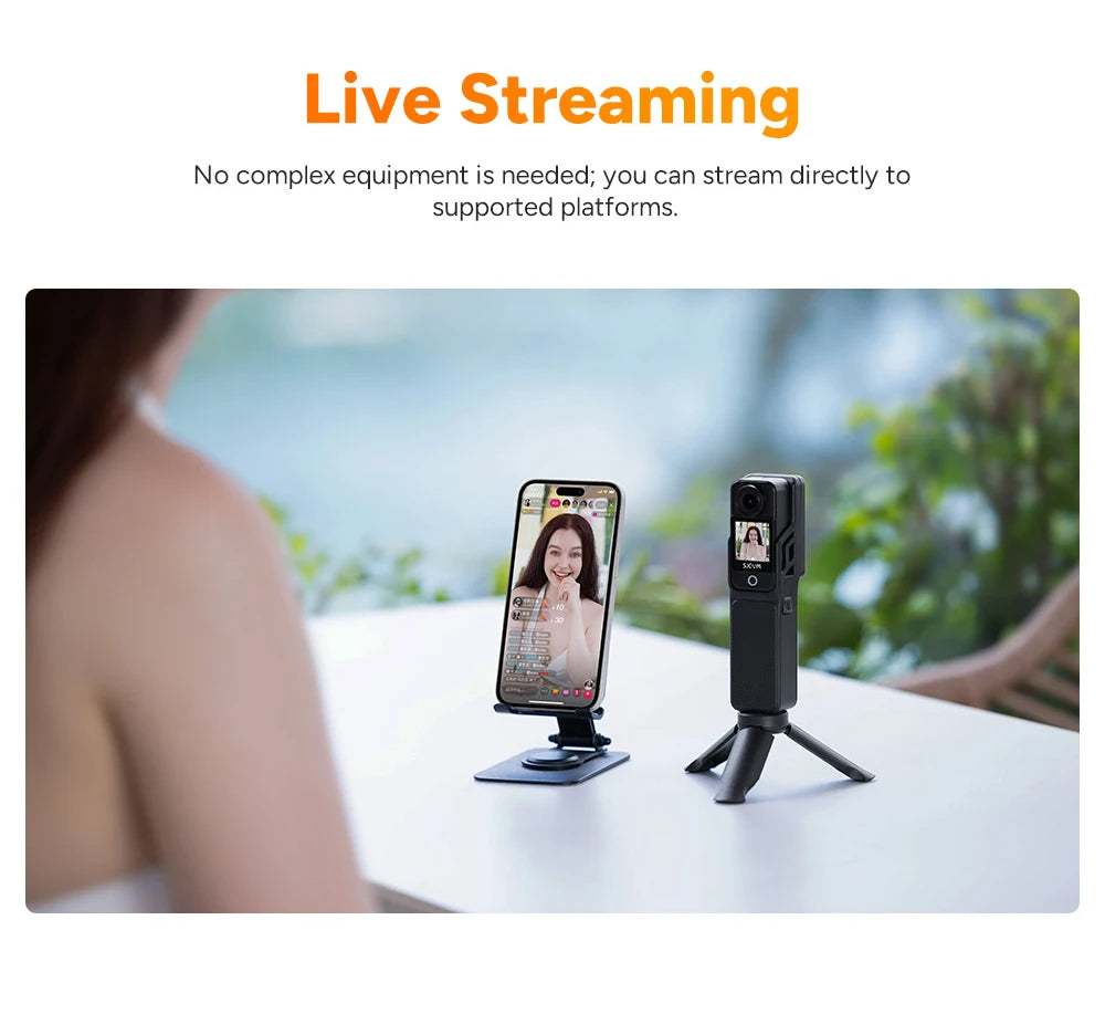 SJCAM C400 Action Camera Handheld Stabilized Night Vision Camera Vlog Outdoor Live Streaming Bike Mount Dashcam Sjcam Camera Ai-TechWorld 