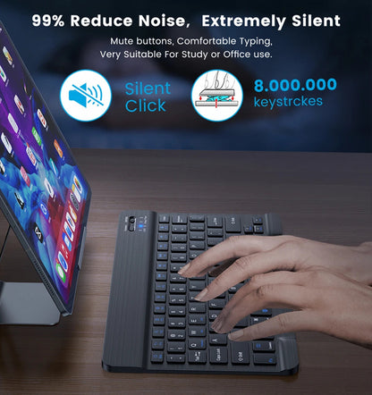 Mini Bluetooth Keyboard Wireless Keyboard Rechargeable For Phone Tablet Russian Spanish Keyboard For Android ios Windows Ai-TechWorld   ai-techworld
