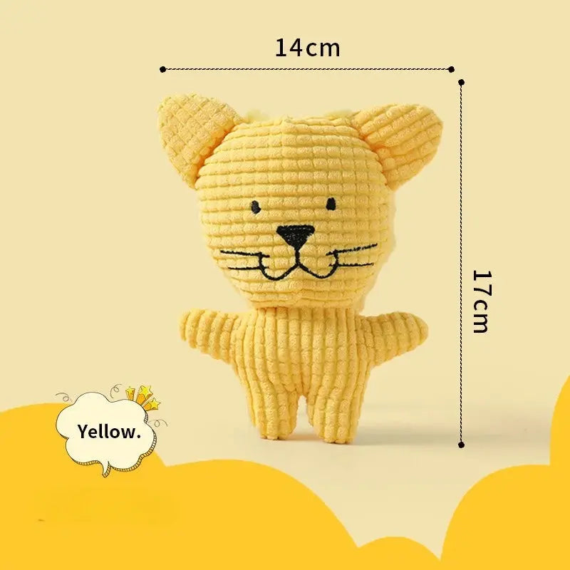 Plush Companion Sleeping Duck Dog Toys for Small Large Dogs Bite Resistant Teeth Grinding Sound Relief Duck Sound Toy Ai-TechWorld 