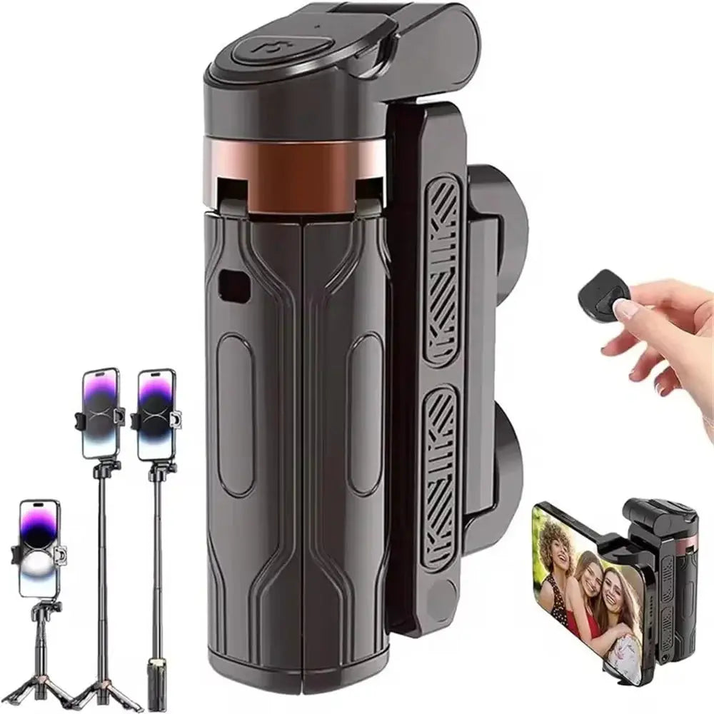 2025 new Selfie Stick Tripod with Wireless Bluetooth Remote, Portables Foldable Stand for iPhone Smartphone Vlog Shooting Record Ai-TechWorld 