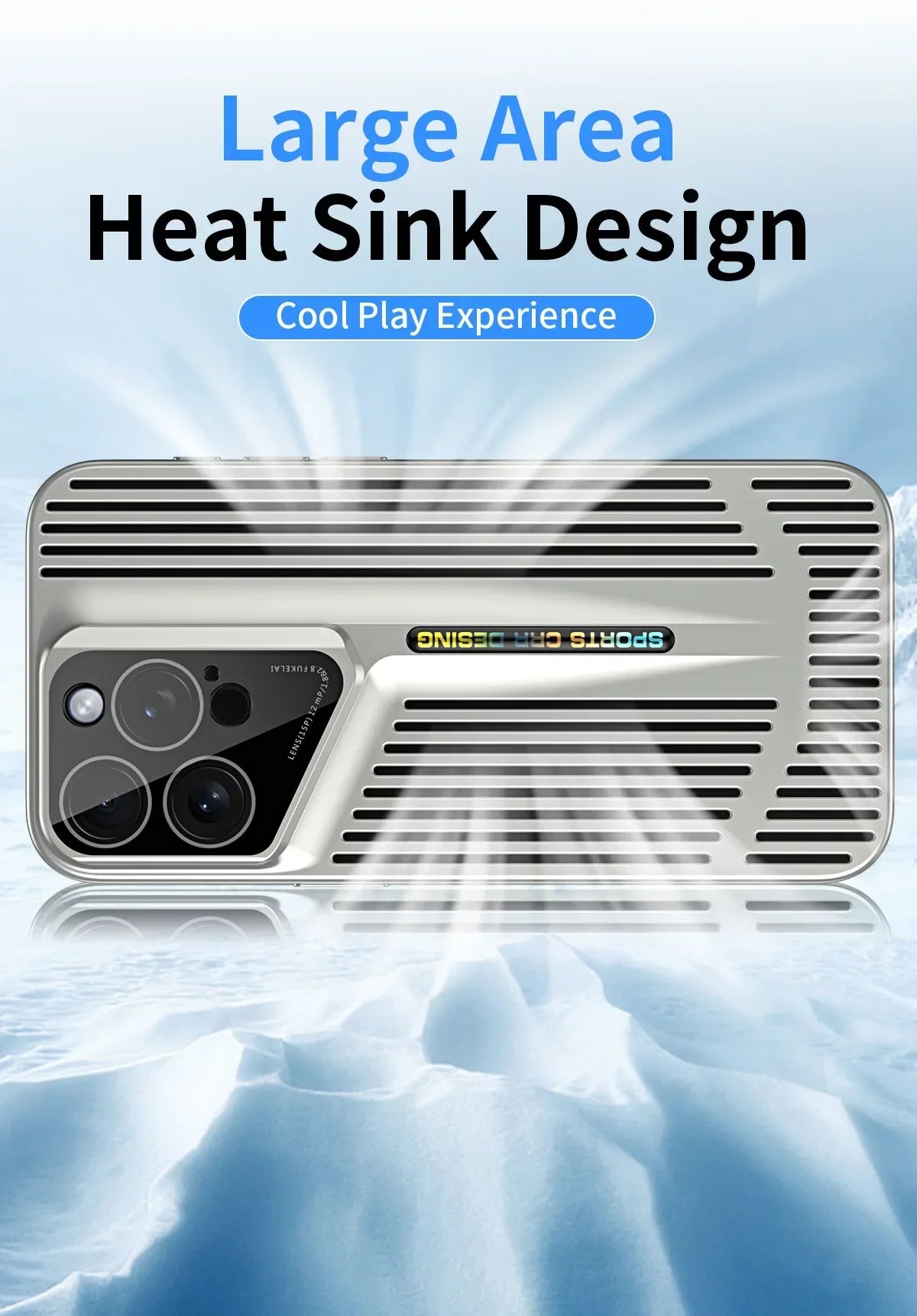 Comes With lLns Film Breathable Heat Dissipation Cooling Cases For iPhone 16 15 Pro Max 14 13 12 11 PC Hard Back Covers Ai-TechWorld 