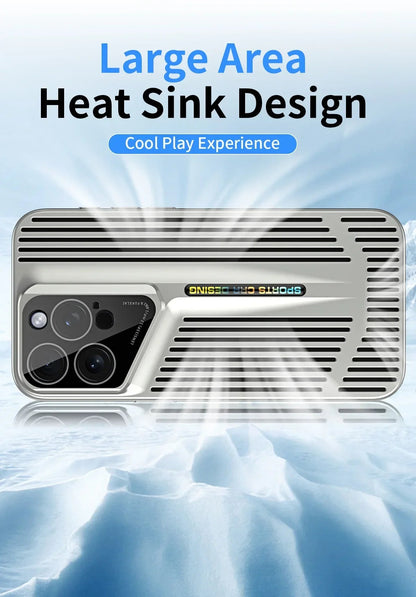 Comes With lLns Film Breathable Heat Dissipation Cooling Cases For iPhone 16 15 Pro Max 14 13 12 11 PC Hard Back Covers Ai-TechWorld 