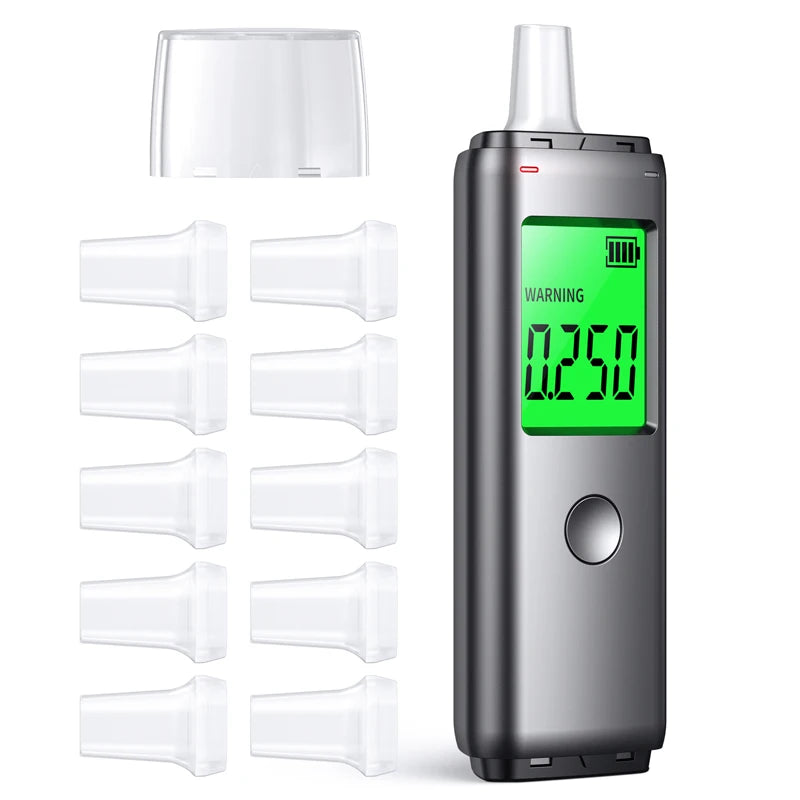 ZW Breathalyzer Rechargeable | Professional-Grade Accuracy | Portable Breath Alcohol Tester for Personal & Professional Use Pro Ai-TechWorld 