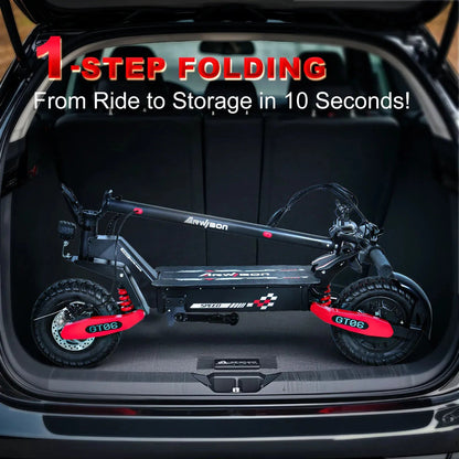 Arwibon GT06 1200W Foldable E-Scooter for Adults -Max Speed 30MPH, 48V 13AH/23.4AH, 11"Off-Road Tires | US Stock, Factory Direct Ai-TechWorld 