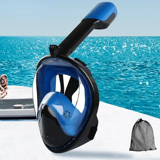 Underwater Scuba Anti Fog Full Face Diving Mask Snorkeling Respiratory Masks Safe Waterproof Swimming Equipment for Adult Kids Ai-TechWorld 