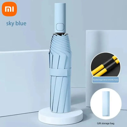 Xiaomi 24 Bone Folding Umbrella Fully Automatic Double Bone SPF 50 UV Protection Rain Resistance Strong Wind Resitance Umbrella Ai-TechWorld 