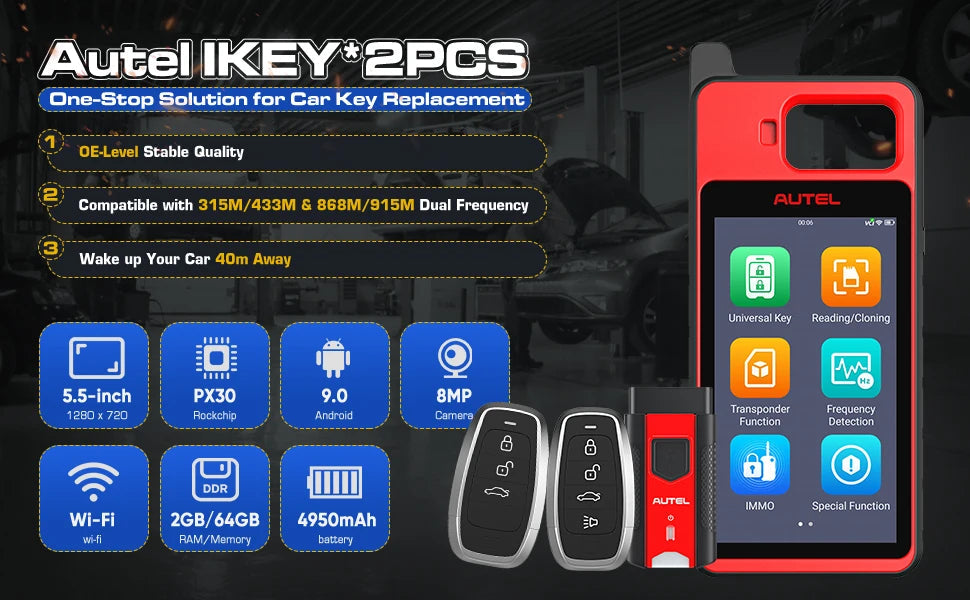 Autel MaxiIM KM100 Advanced One-Minute Key Generation Tool IMMO Key programming Key Renewal and Transponder Editing PK IM508S Ai-TechWorld 