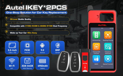 Autel MaxiIM KM100 Advanced One-Minute Key Generation Tool IMMO Key programming Key Renewal and Transponder Editing PK IM508S Ai-TechWorld 