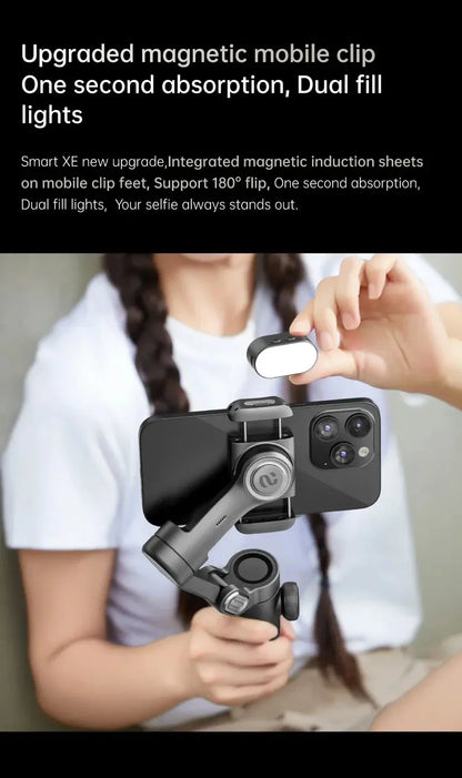 AOCHUAN Smart XE 3-Axis Handheld Gimbal Stabilizer for Smartphone iPhone Android Face Tracking Tiktok Vlog Live Streaming Ai-TechWorld 
