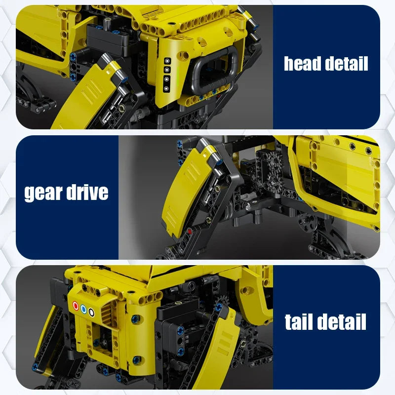 Technical Robot Toys The RC Motorized Boston Dynamics Big Dog Model AlphaDog Building Blocks Bricks Toys for Kid Christmas Gifts Ai-TechWorld 