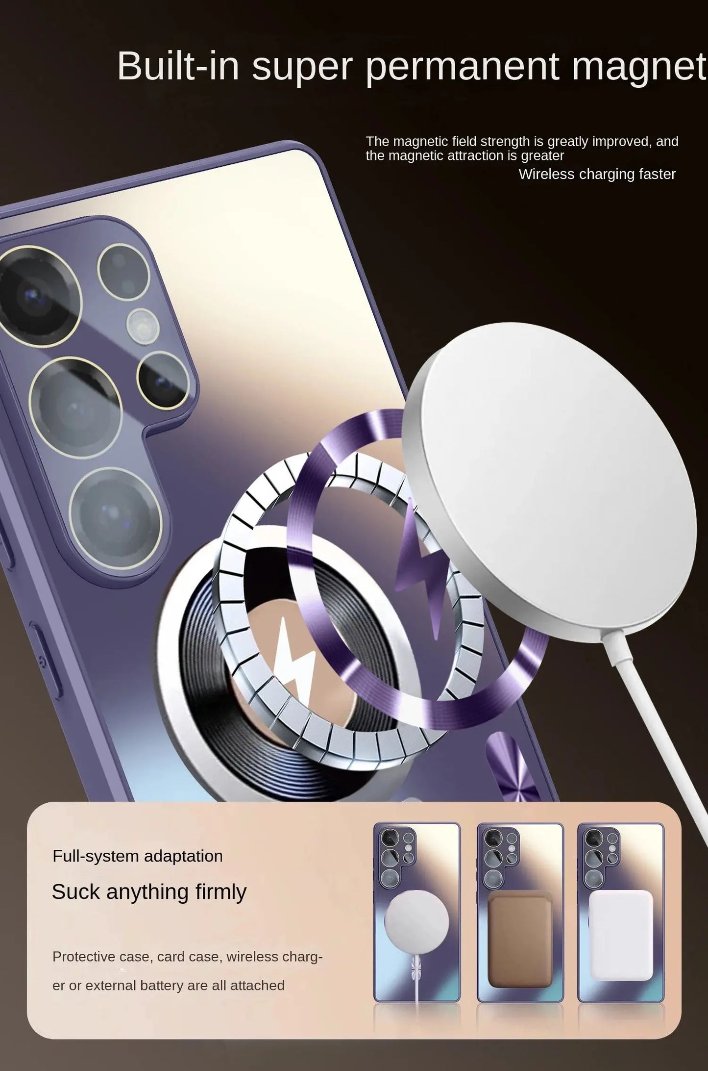 Ultra-thin AG Matte Magnetic For Magsafe Case For Samsung Galaxy S25 S24 S23 Ultra Plus Glass Lens Protector Shockproof Cover Ai-TechWorld 