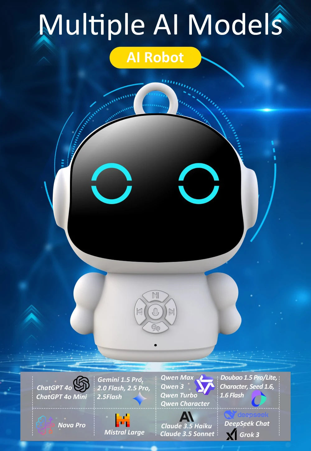 Tuya Smart AI Robot WiFi Early Education Toys for Children Speech Recognition & Voice Interactive Educational Learning Machine Ai-TechWorld 