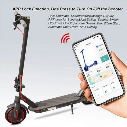 AOVOPRO ES80 350W Electric Scooter 10.5Ah 19mph Max Speed Smart APP Control 21miles Max Range Foldable E-Scooter for Adult Ai-TechWorld 