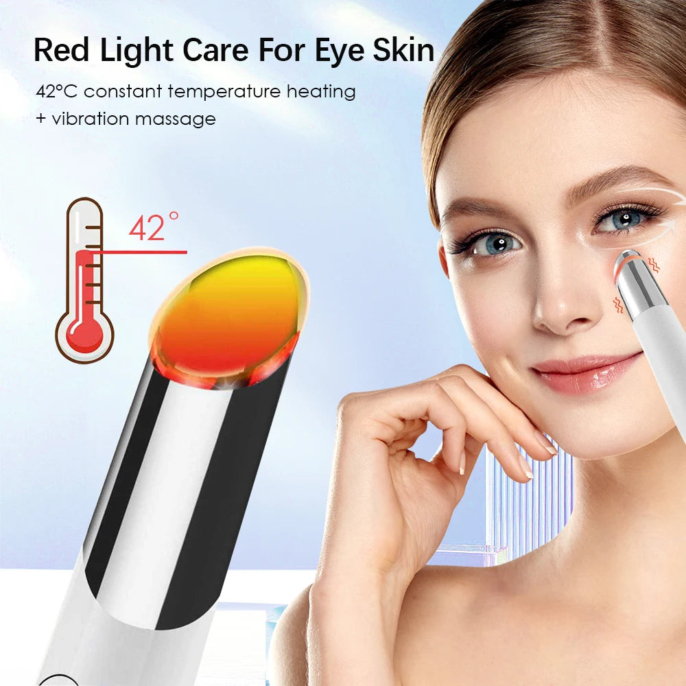 Electric Facial Massager Micro Vibration Eye Beauty Instrument For Relax Eye Dark Circles Eye Bags Puffiness Eye Massage Ai-TechWorld 