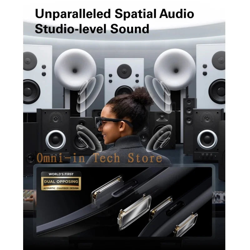 RayNeo Air 3S Pro smart AR glasses, 135-inch HD viewing, 1200Nits brightness, 3D surround sound Ai-TechWorld 