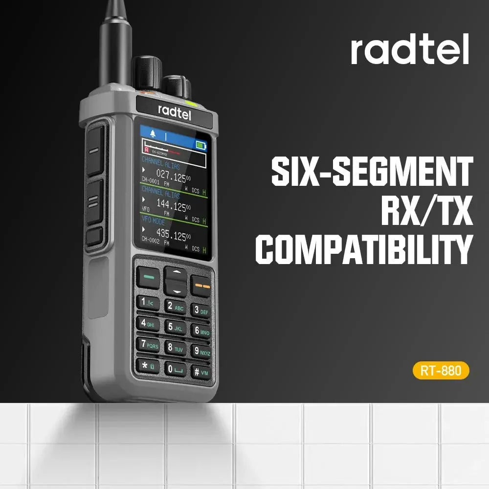 Radtel RT-880 10w Multi Band Ham Radio HF UHF VHF  with AM USB LSB CW CB LW MW SW SSB , 1024 Channels, Cross Band Repeaper Ai-TechWorld 