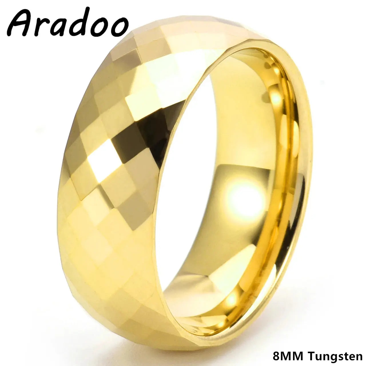 Tungsten Steel Ring Rhombus Luxury Simple Fashion Tungsten Ring Couples Ring Ai-TechWorld 