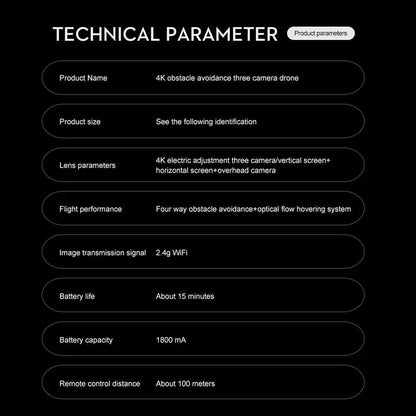 Lenovo K10Max Drone 8K Professinal Three Camera Optical Flow Localization Four-way Obstacle Avoidance RC for Adults Child Toys Ai-TechWorld 