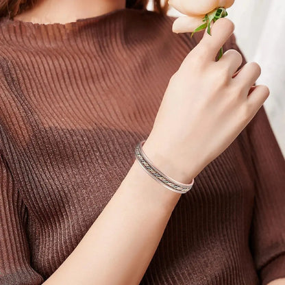 ARADOO Copper Bracelets for Women 99% Pure Copper Handwoven Bracelet Cuff Bangle Ai-TechWorld 