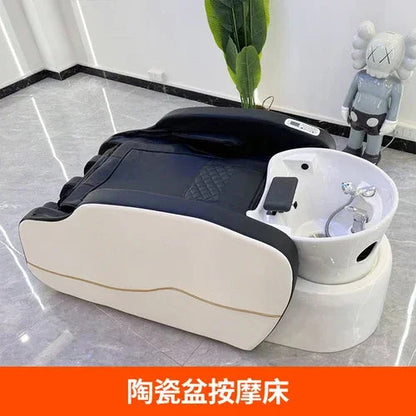 Professional Shampoo Chair Wash Hair Salon Head Spa Bed Shampoo Chair Stylist Luxury Electronic Massage Full Cadeiras Furniture Ai-TechWorld 