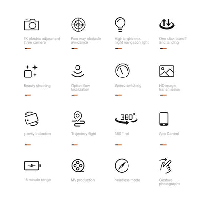 Lenovo K10Max Drone 8K Professinal Three Camera Optical Flow Localization Four-way Obstacle Avoidance RC for Adults Child Toys Ai-TechWorld 