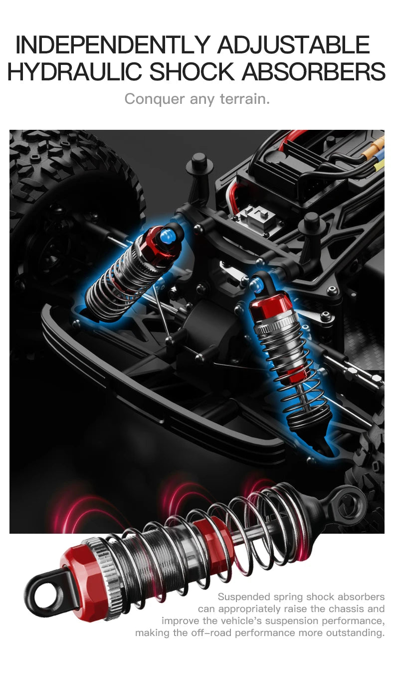 KF16 1:12 High Speed Drift Racing 70KM/H Brushless Motor 4WD 3S 3200mah RC Off Road Car Monster Trucks Toys for For Kids Gifts Ai-TechWorld 