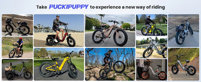PUCKIPUPPY Labrador pro Electric Bike 1350W Peak 48V 20AH Battery Ebike 26" Fat Tire Electric Mountain Bike 2-Year Warranty Ai-TechWorld 
