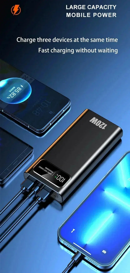ONEPLUS 500000mAh 120W Super Fast Charging Power Bank High Capacity Battery CCC Certification Power Bank 3C For Iphone Xiaomi Ai-TechWorld 