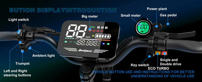 Arwibon 5600W Adult Electric Scooter Dual Motor Top Speed 46MPH,60V27AH, 11-inch Off-Road Tires Sport Folding eScooter with Seat Ai-TechWorld 